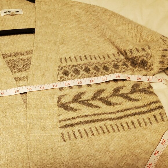 Heartloom Cardigan Open Front Size S to L Boho - Picture 6 of 8